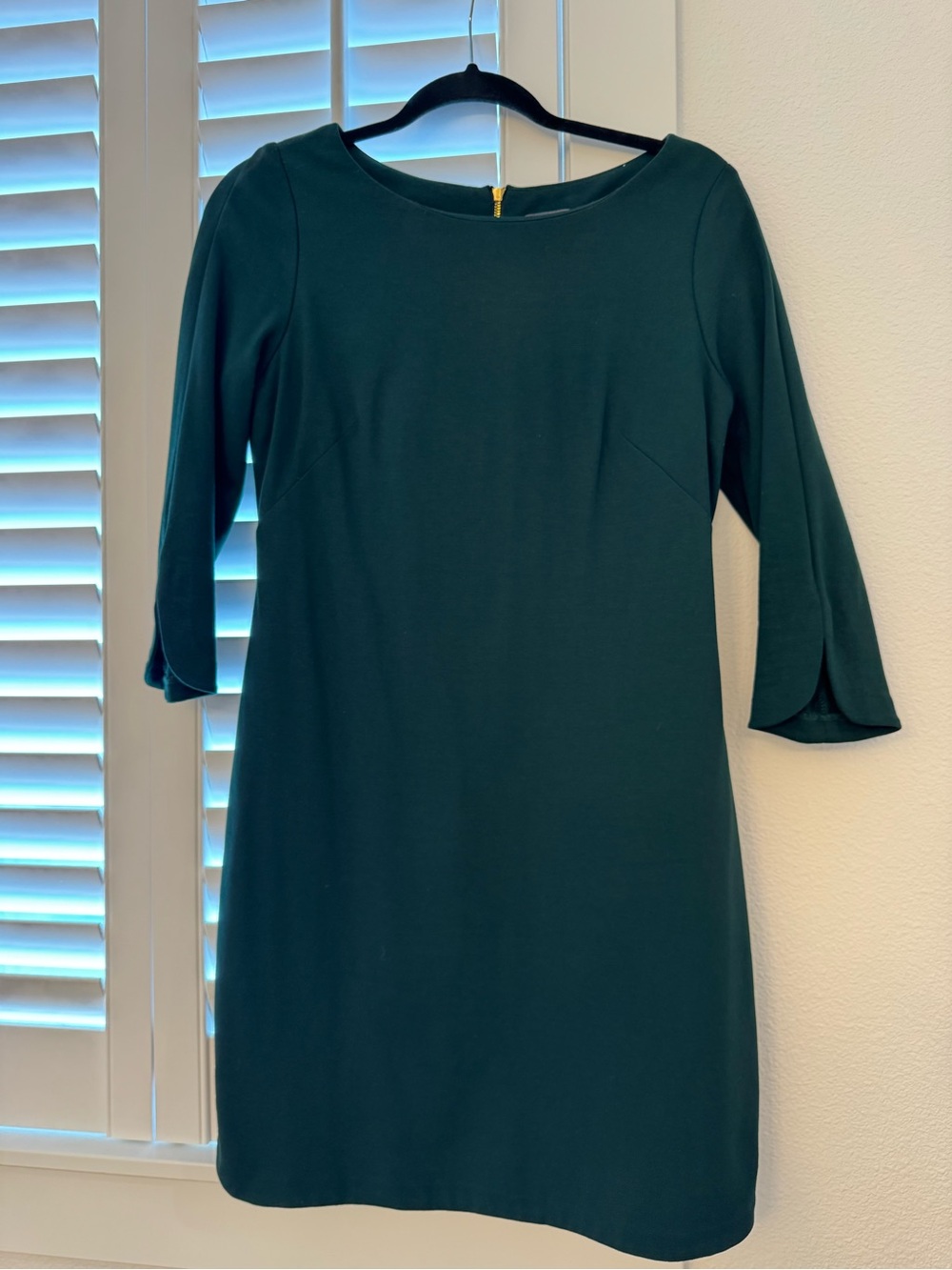 Vince Camuto Forest Green Long Sleeve Sheath Dress